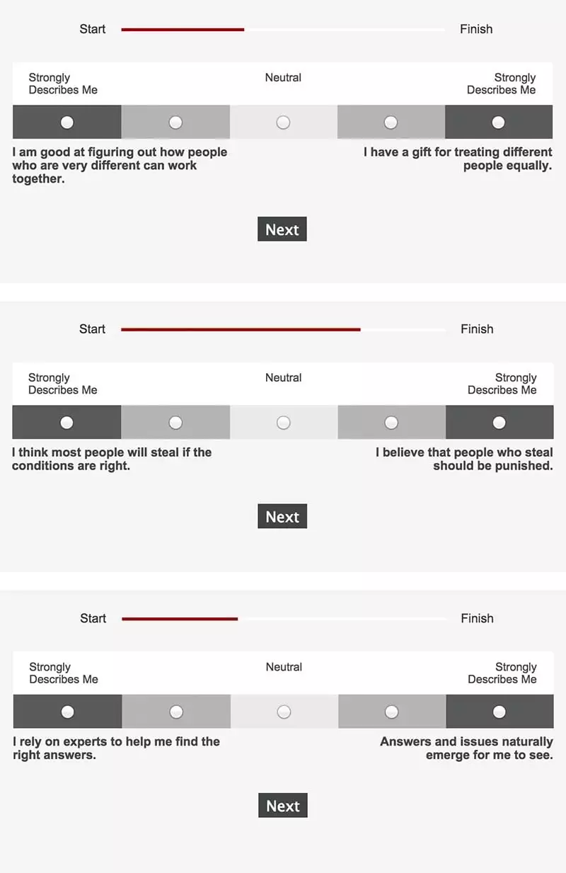 Strengths Finder - przykładowe pytania
