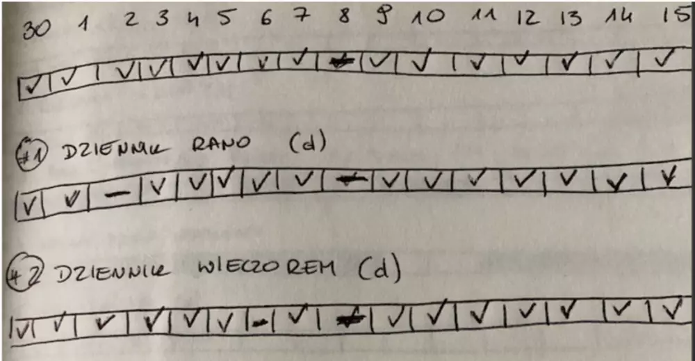 Monitorowanie Nawyków 14 dni